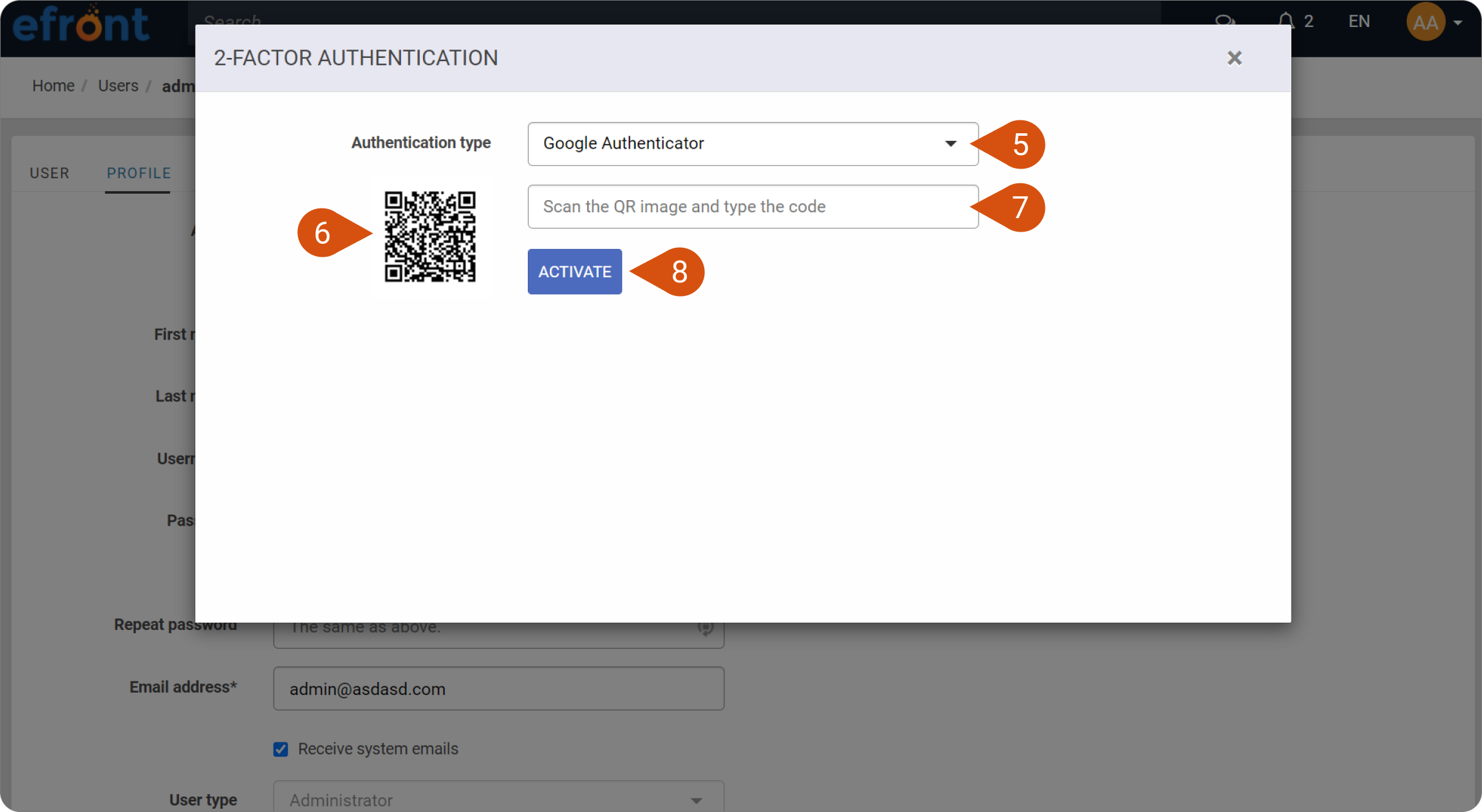 How to enable 2-factor authentication with Google Authenticator – How may  we help you?